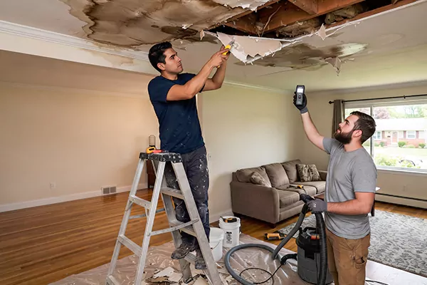 Ceiling Water Damage Restoration Mercer Island