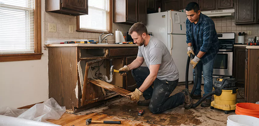 Repairing Water Damaged MDF Cabinets in Mercer Island