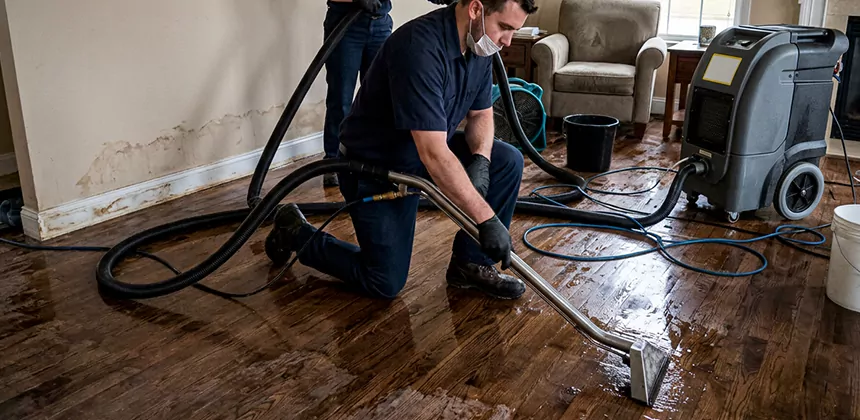 Hardwood Floor Water Extraction in Mercer Island